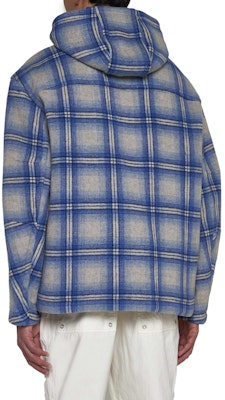 イザベルマラン ブルーチェック柄フード付きジップアップジャケット MA0069HBB1C02H-30BU Purchase イザベルマラン ブルーチェック柄フード付きジップアップジャケット MA0069HBB1C02H-30BU