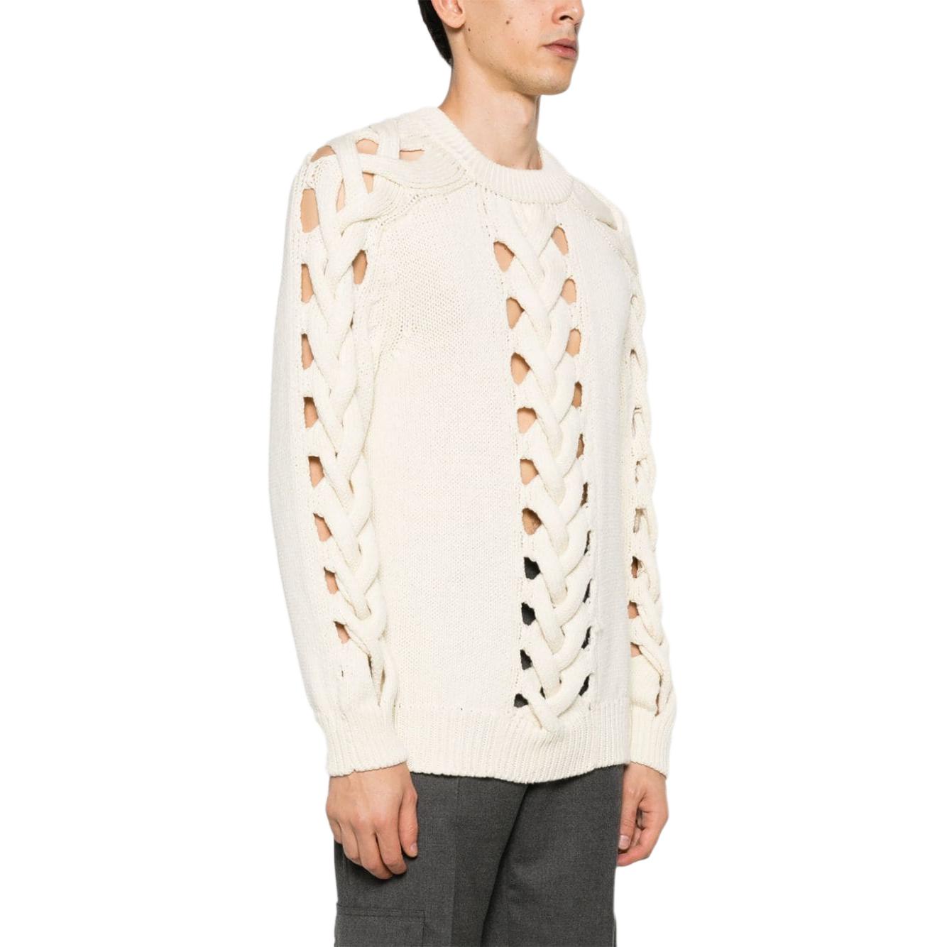 Purchase イザベルマラン ホワイトニットセーター カットアウトディテール 長袖 PU0328HAA4L06H-23EC