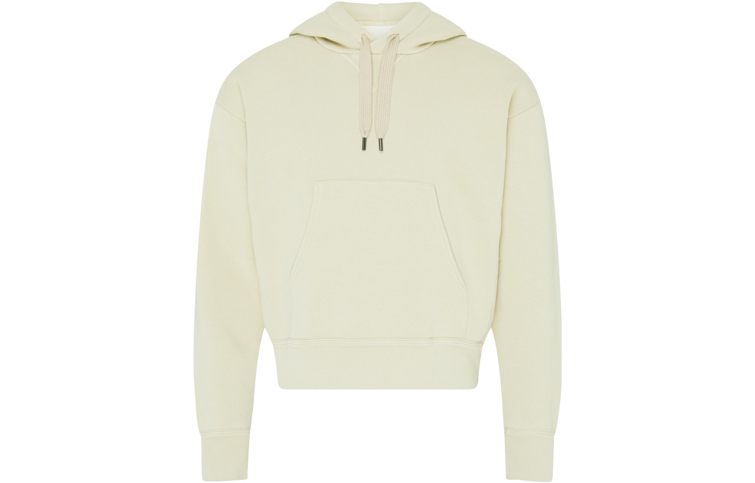 ISABEL MARANT Beige Solid Color Hoodie with Pockets and Long Sleeves 23HSW0079HA-A4M01H/23EC