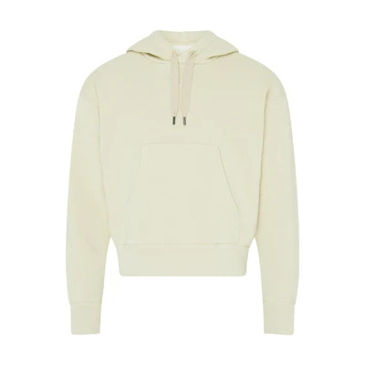 ISABEL MARANT Beige Solid Color Hoodie with Pockets and Long Sleeves 23HSW0079HA-A4M01H/23EC