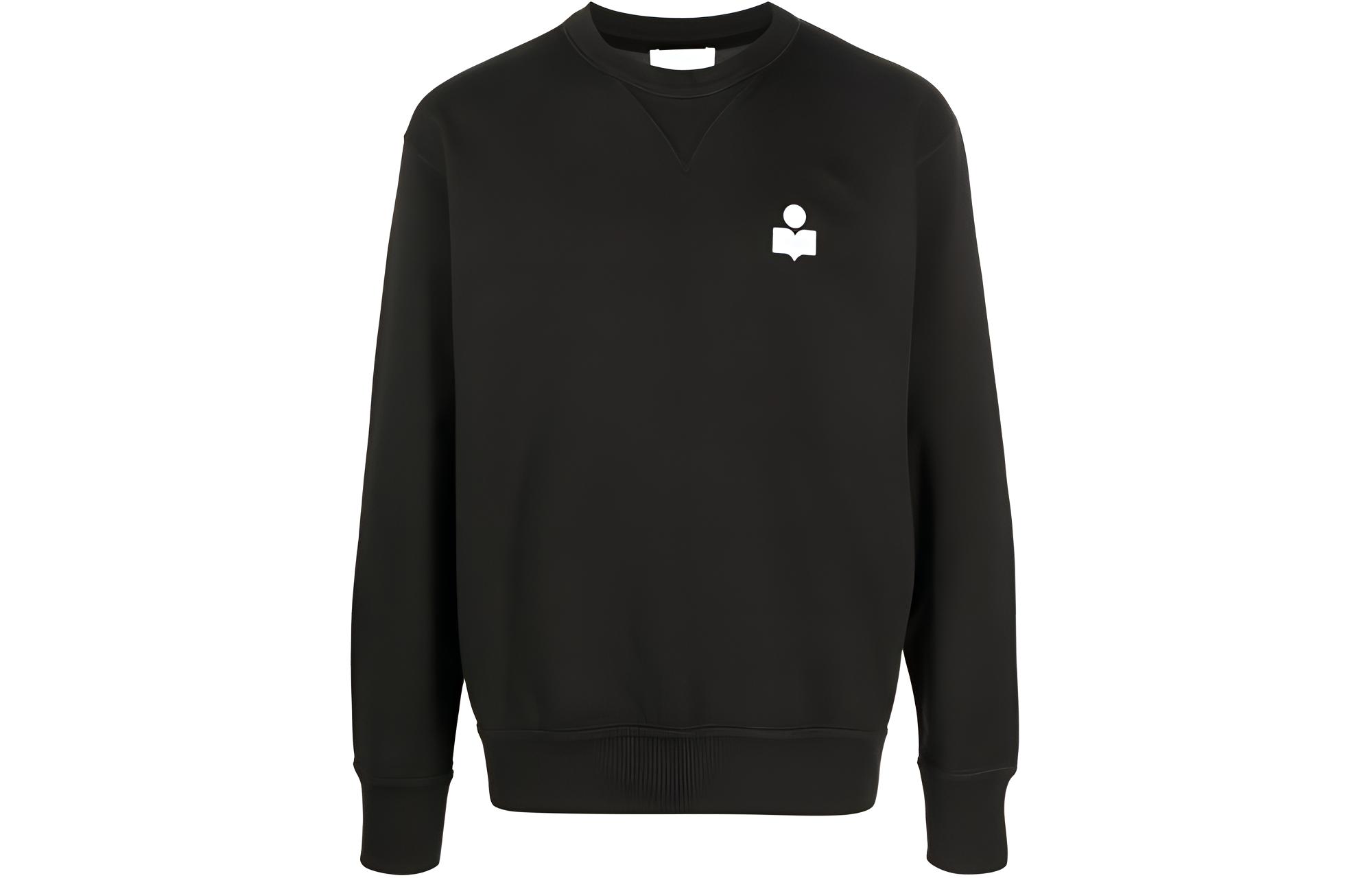 ISABEL MARANT Black & White Crewneck Pullover Sweatshirt SW0030HAB1M18H-blackandwhite