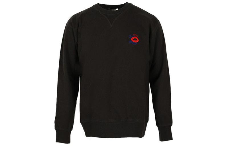 ISABEL MARANT Black Cotton Blend Embroidered Logo Crewneck Sweatshirt SW005722A046H02FK