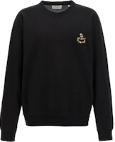 ISABEL MARANT Black Embroidered Logo Crewneck Sweatshirt 24ASW0048HA-B3M05H-02FK ISABEL MARANT Black Embroidered Logo Crewneck Sweatshirt 24ASW0048HA-B3M05H-02FK