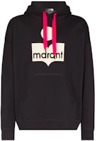 ISABEL MARANT Black Printed Cotton Casual Hoodie SW005521A031H ISABEL MARANT Black Printed Cotton Casual Hoodie SW005521A031H