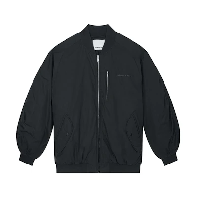 ISABEL MARANT Black Solid Zip Stand Collar Jacket VE0249HAB1D03H02FK