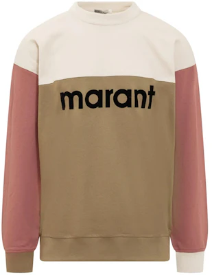ISABEL MARANT 棕色拼色徽标长袖圆领卫衣 22ASW0279-22A053H-67KI Buy ISABEL MARANT 棕色拼色徽标长袖圆领卫衣 22ASW0279-22A053H-67KI