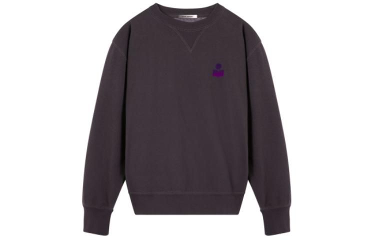 ISABEL MARANT Brown Logo Print Crewneck Long Sleeve Oversized Sweatshirt SW005722-P041H-30FN