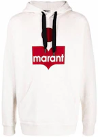 ISABEL MARANT Casual Letter Print Hoodie Off-White SW005521A031H-23EC ISABEL MARANT Casual Letter Print Hoodie Off-White SW005521A031H-23EC