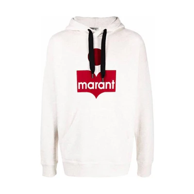 ISABEL MARANT Casual Letter Print Hoodie Off-White SW005521A031H-23EC