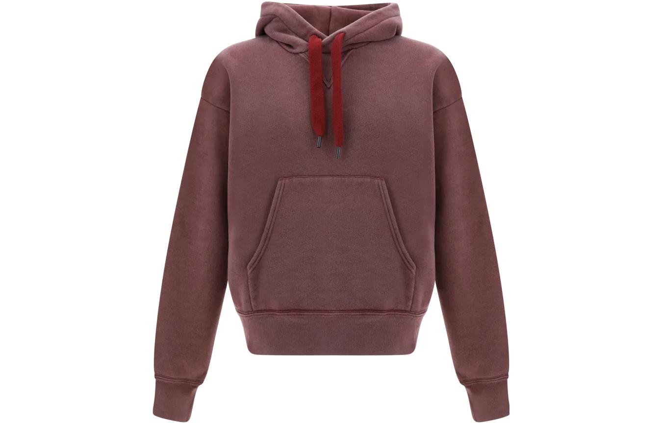 ISABEL MARANT Casual Loose Pullover Hoodie Solid Color - Brownish Red SW0079HAA4M01H-80BY