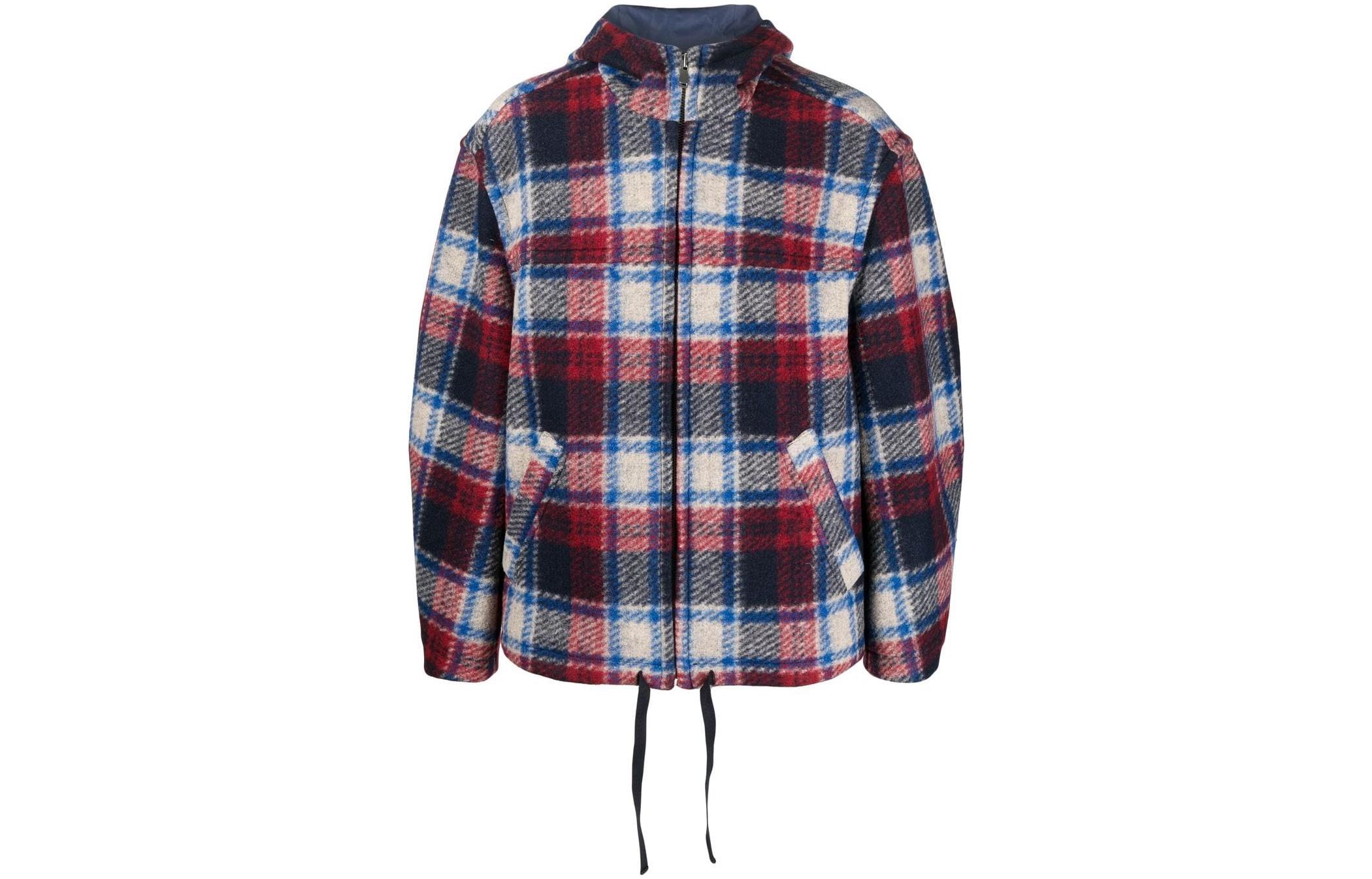 ISABEL MARANT Checked Hooded Jacket MA0069HAA1D20H-BURD