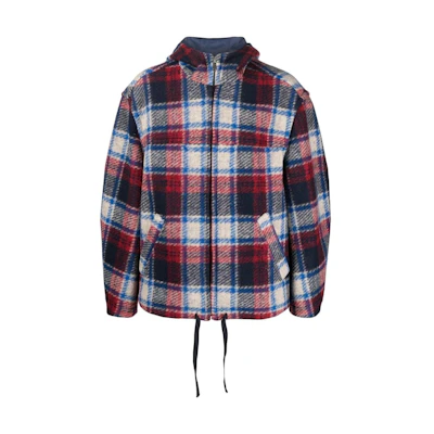 ISABEL MARANT Checked Hooded Jacket MA0069HAA1D20H-BURD