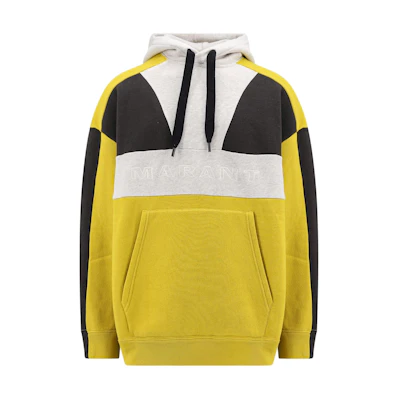 ISABEL MARANT Colorblock Pullover Long Sleeve Sweatshirt Yellow Mens SW0097HAB1M11H-10YW