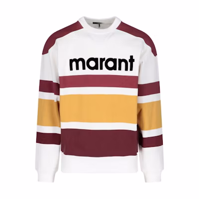 ISABEL MARANT Colorblock Striped Crewneck Pullover Sweatshirt SW0329-22P043H-80BY