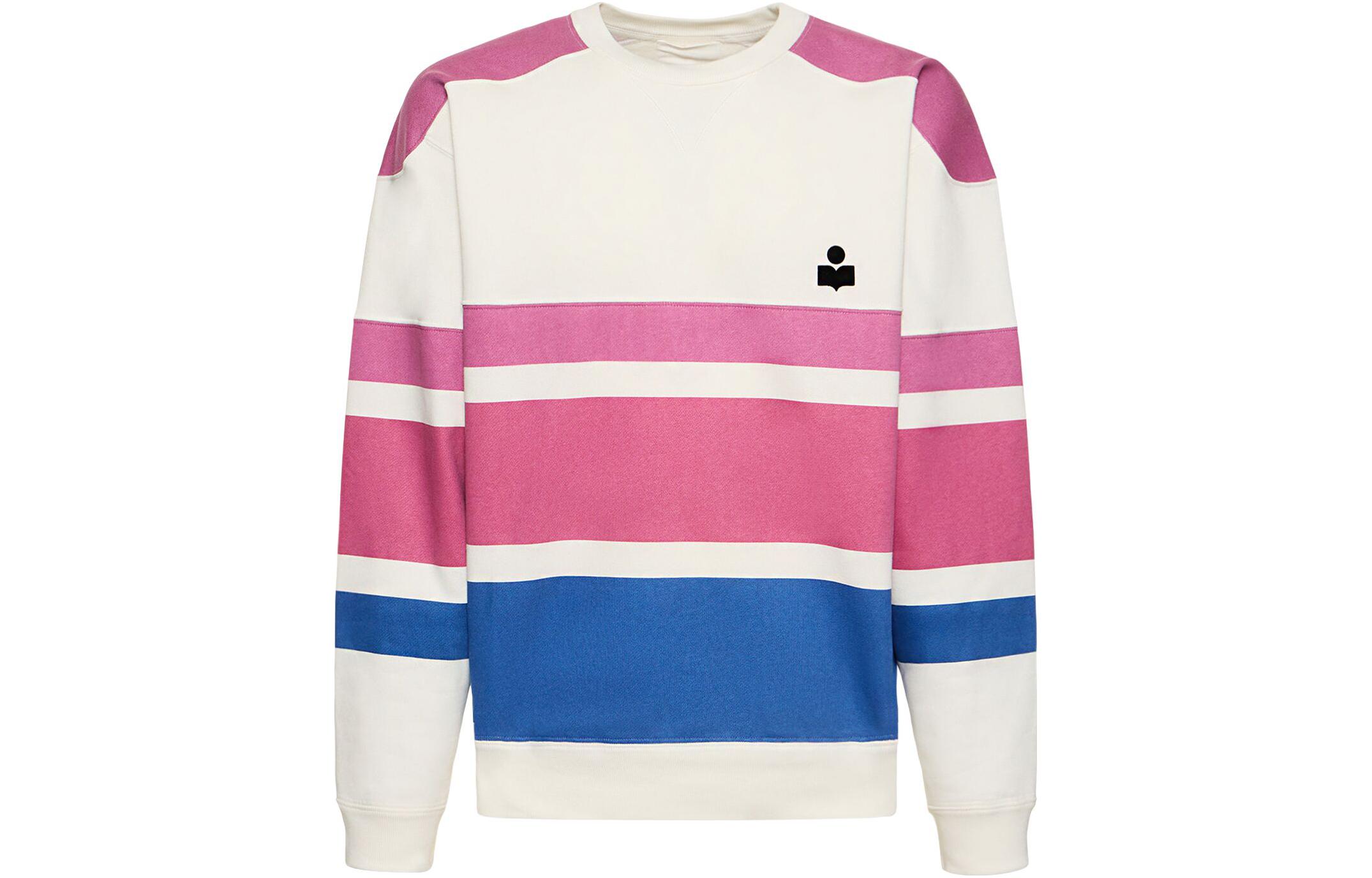 ISABEL MARANT Colorblock Striped Crewneck Sweatshirt Multicolor 23PSW0037HA-A1M43H-86PE