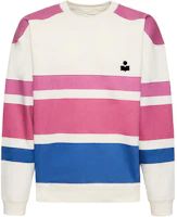 ISABEL MARANT Colorblock Striped Crewneck Sweatshirt Multicolor 23PSW0037HA-A1M43H-86PE ISABEL MARANT Colorblock Striped Crewneck Sweatshirt Multicolor 23PSW0037HA-A1M43H-86PE