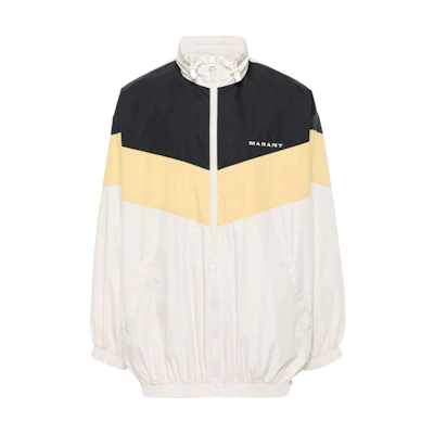 ISABEL MARANT Colorblock Zip-Up Jacket Black Long Sleeve Outerwear VE0281HAB1D07H-10YW