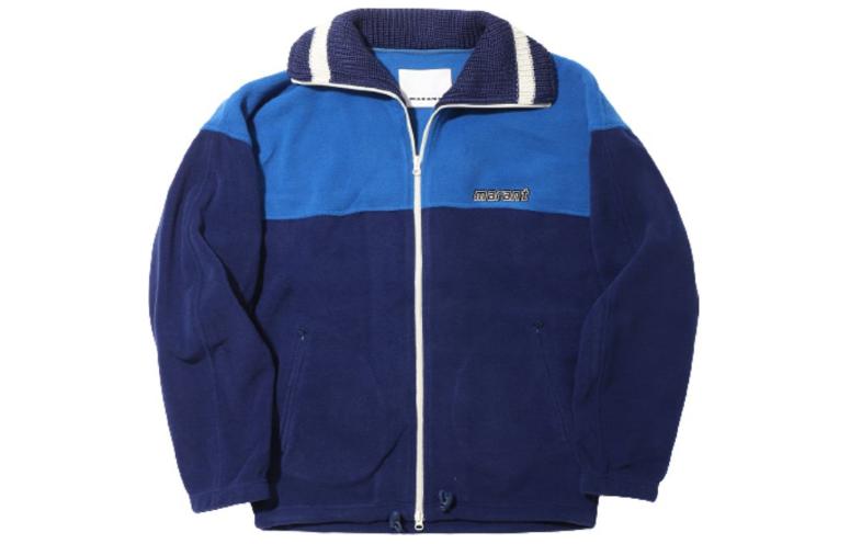 ISABEL MARANT Colorblock Zip-Up Jacket Men’s Navy Blue MA0064-A1C16H-30IN