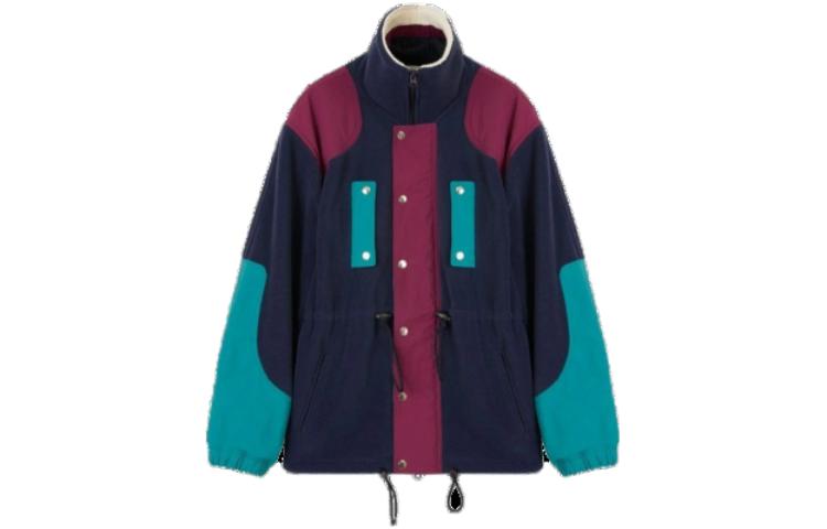 ISABEL MARANT Colorblock Zip-Up Jacket with Stand Collar MA1142-22P086E-60CE