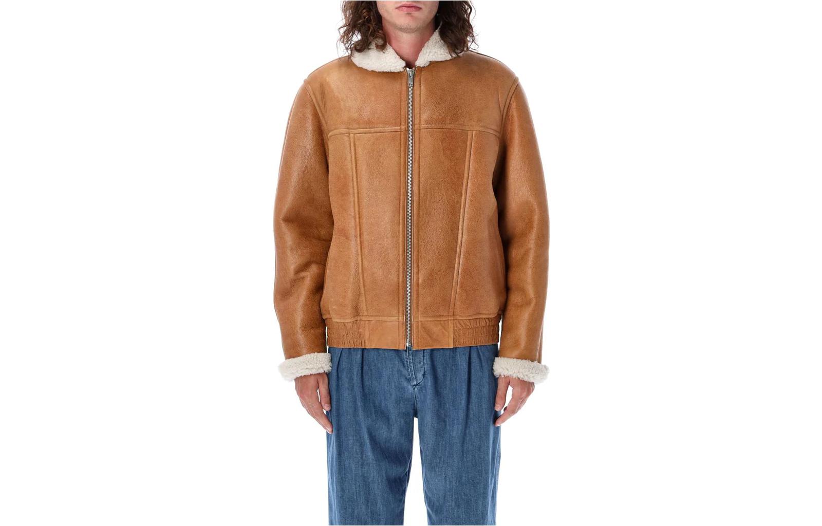 ISABEL MARANT Colorblock Zip-Up Loose Jacket Brown MA0143HAA3D60H-50CM