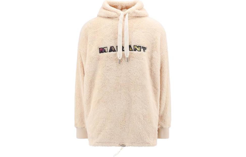 Isabel Marant Fit Letter Logo Hoodie Off-White Long Sleeve SW0104HAB1M06H-23EC