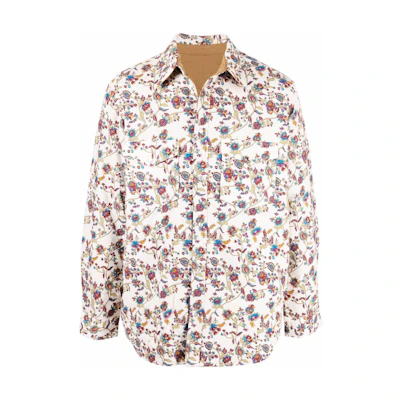 ISABEL MARANT Floral Print Long Sleeve Jacket Beige VE175322P033H23EC