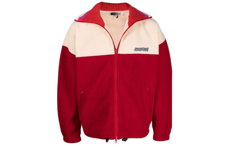 ISABEL MARANT FW21 Colorblock Bomber Jacket Red Men’s MA106521A010H-70RD