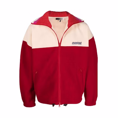 ISABEL MARANT FW21 Colorblock Bomber Jacket Red Men’s MA106521A010H-70RD