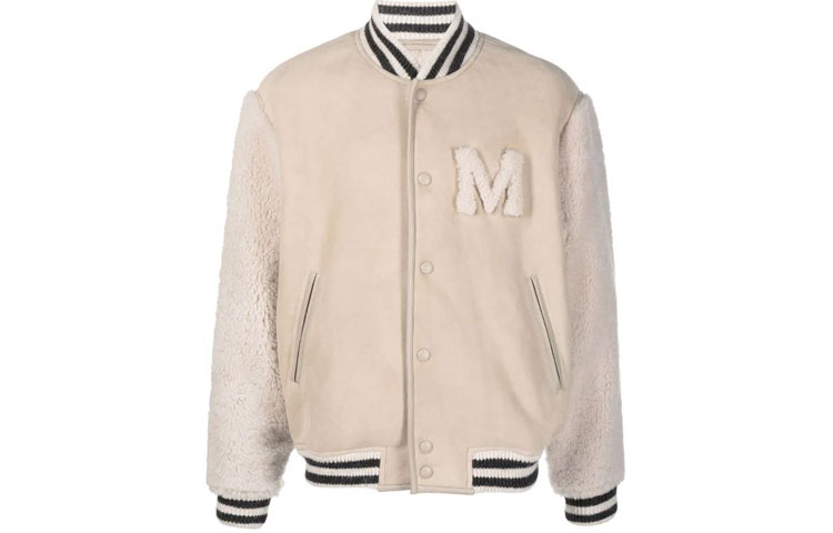 ISABEL MARANT FW21 Suede Shearling Aviator Jacket Men Light Brown 21A001H-MA101990BE