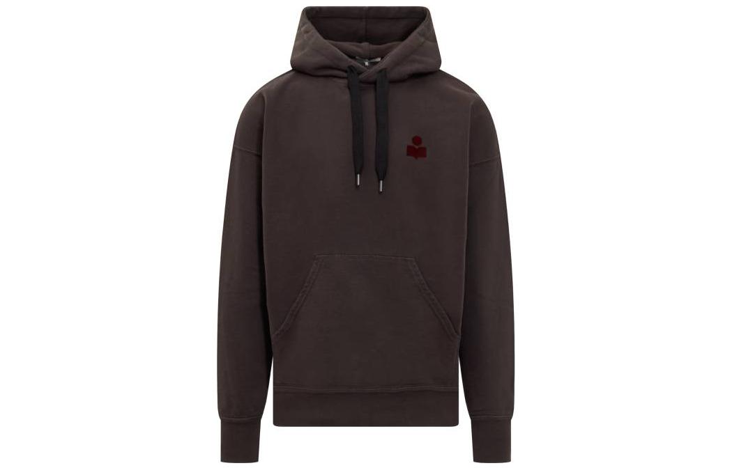 ISABEL MARANT FW22 Brown Drawstring Hoodie Long Sleeve Pullover 22ASW034022A043H02FK