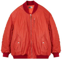 ISABEL MARANT FW22 Burnt Orange Oversized Bomber Jacket VE189022H007H-11BO ISABEL MARANT FW22 Burnt Orange Oversized Bomber Jacket VE189022H007H-11BO