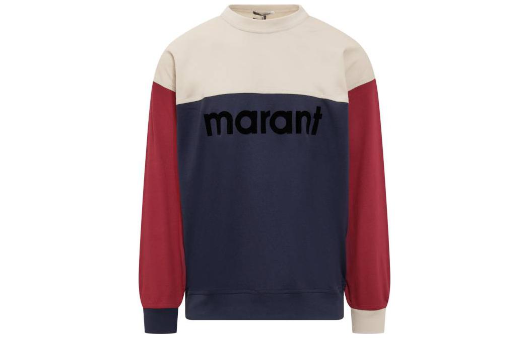 ISABEL MARANT FW22 Colorblock Crewneck Sweatshirt Multicolor 22ASW027922A053H-30FN