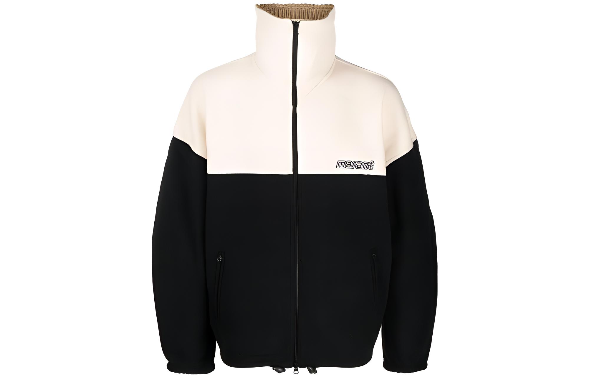 ISABEL MARANT FW22 Colorblock High-Neck Zip Jacket Men’s Colorblock MA106522A008H