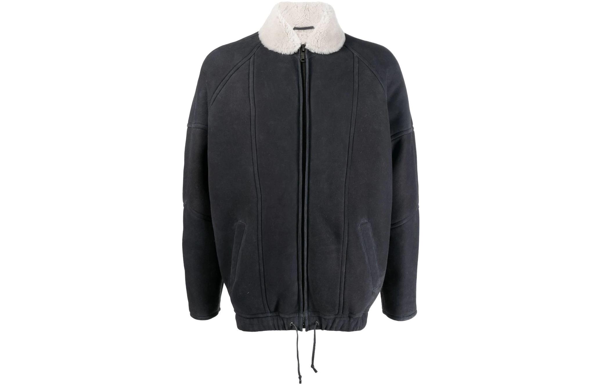 ISABEL MARANT FW22 Gray Patchwork Zip Jacket with Side Pockets MA127022A002H-02GY