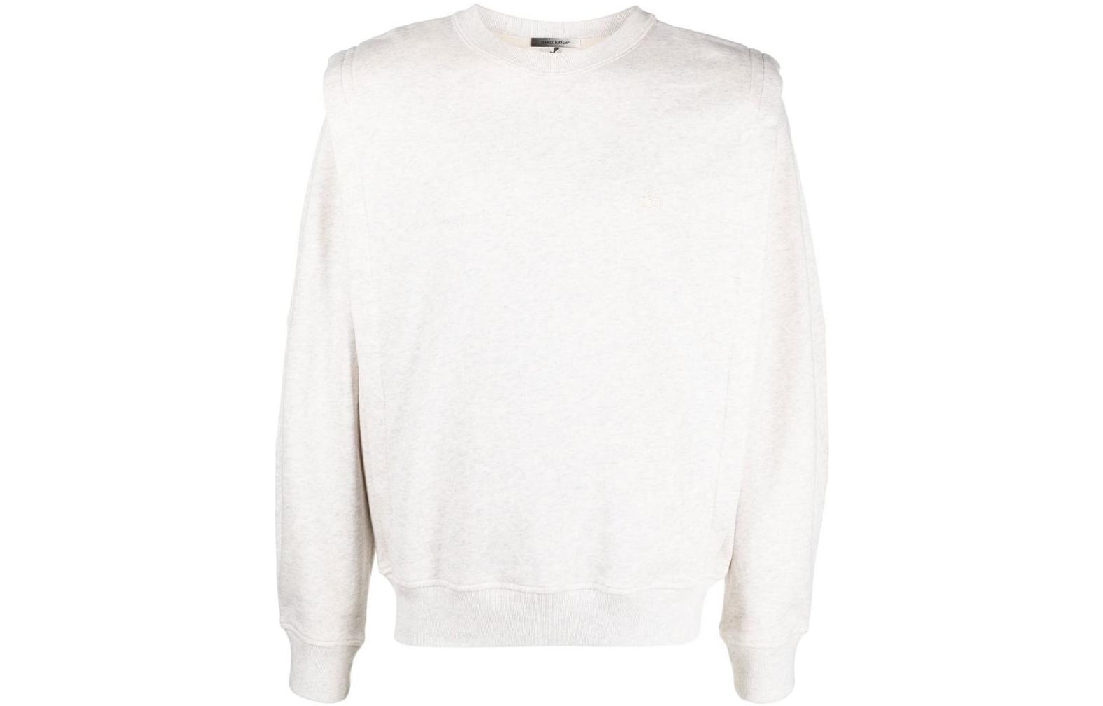 ISABEL MARANT FW22 Layered Crewneck Long Sleeve Sweatshirt Beige SW026122H014HBEIGE