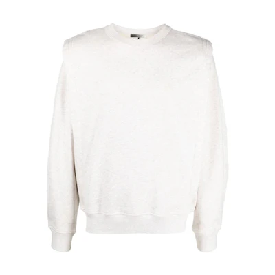 ISABEL MARANT FW22 Layered Crewneck Long Sleeve Sweatshirt Beige SW026122H014HBEIGE