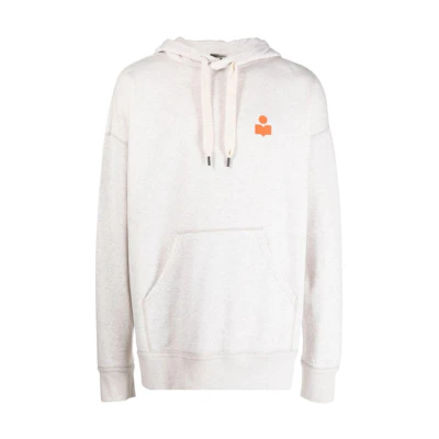 ISABEL MARANT FW22 Logo Print Hoodie Beige SW034022A043H-23EC