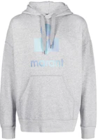 ISABEL MARANT FW22 Logo Print Hoodie Gray - Long Sleeve Pullover SW005522A041H02GY ISABEL MARANT FW22 Logo Print Hoodie Gray - Long Sleeve Pullover SW005522A041H02GY