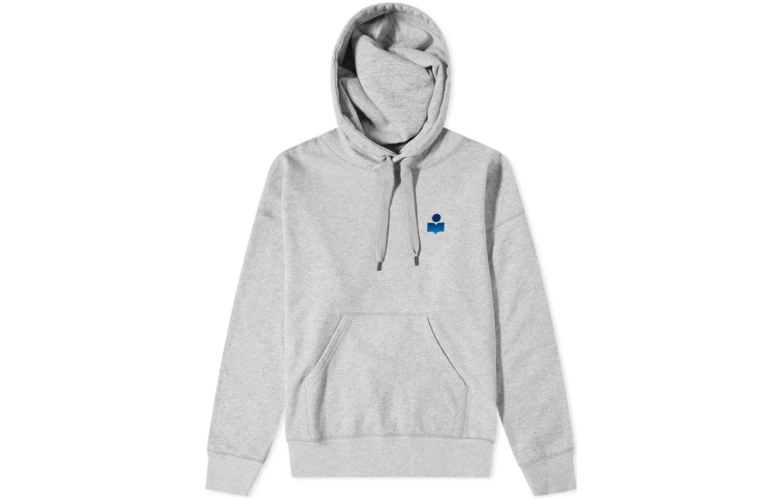 ISABEL MARANT FW22 Logo Print Hoodie Men’s Grey 22PSW0340-22P041H-02GY