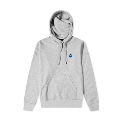 ISABEL MARANT FW22 Logo Print Hoodie Men’s Grey 22PSW0340-22P041H-02GY