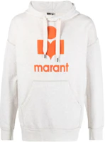 ISABEL MARANT FW22 Logo Print White Hoodie SW005522A043H23EC ISABEL MARANT FW22 Logo Print White Hoodie SW005522A043H23EC