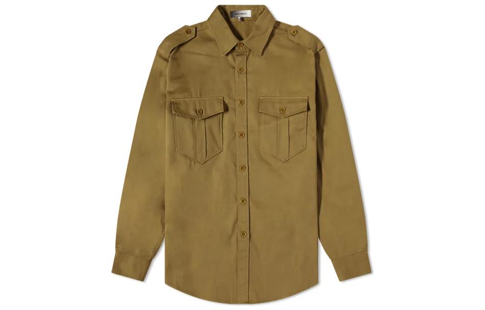 ISABEL MARANT FW22 Solid Button-Up Pocket Jacket Deep Brown 22ACH082722A019H-60OL