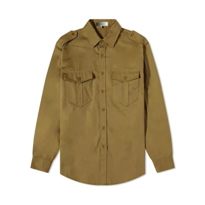 ISABEL MARANT FW22 Solid Button-Up Pocket Jacket Deep Brown 22ACH082722A019H-60OL