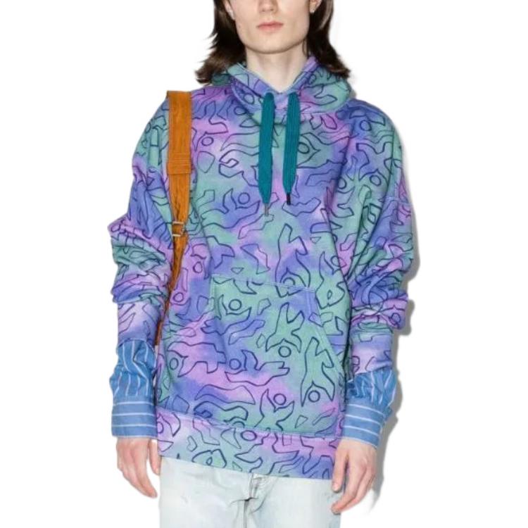 Lookbook ISABEL MARANT FW22 Hoodie Tie-Dye Graffiti Multicolor. SW020222E020H60GR