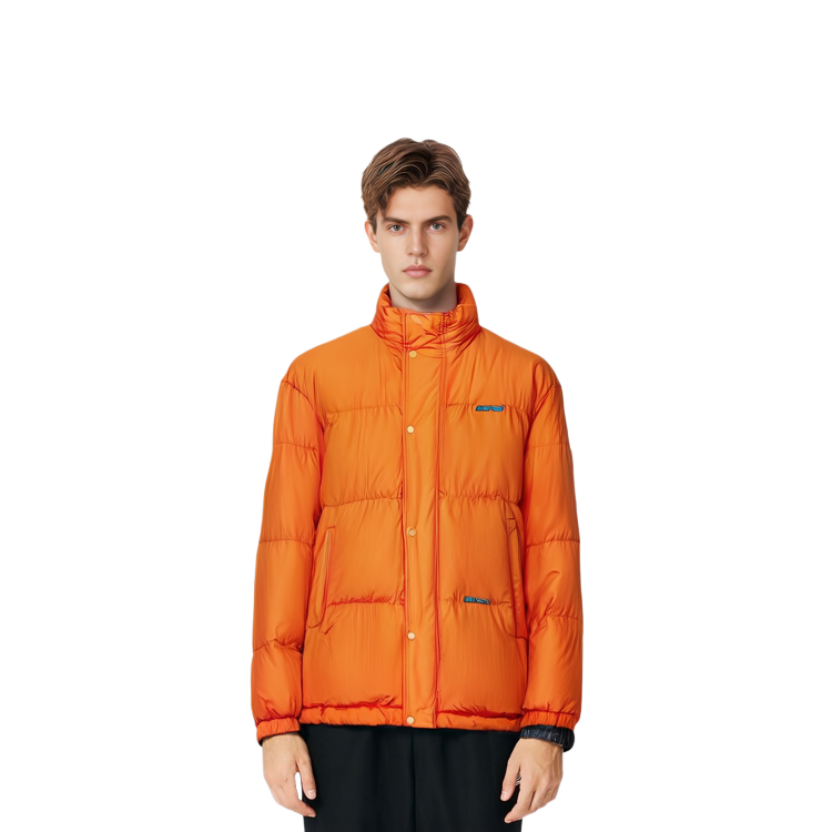 Details for ISABEL MARANT FW23 Jaket Oranye Berkerah Standar dengan Desain Logo Solid MA0135HAA3C74H-11OR