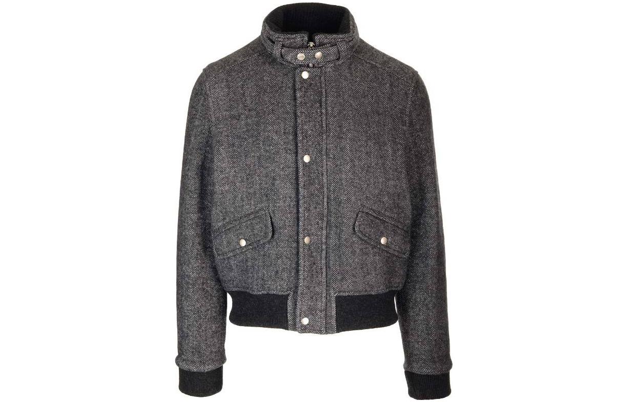 ISABEL MARANT FW23 Gray Zip-Up Stand Collar Jacket MA0150HAA3D05H-02GY