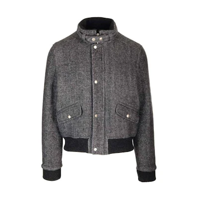 ISABEL MARANT FW23 Gray Zip-Up Stand Collar Jacket MA0150HAA3D05H-02GY