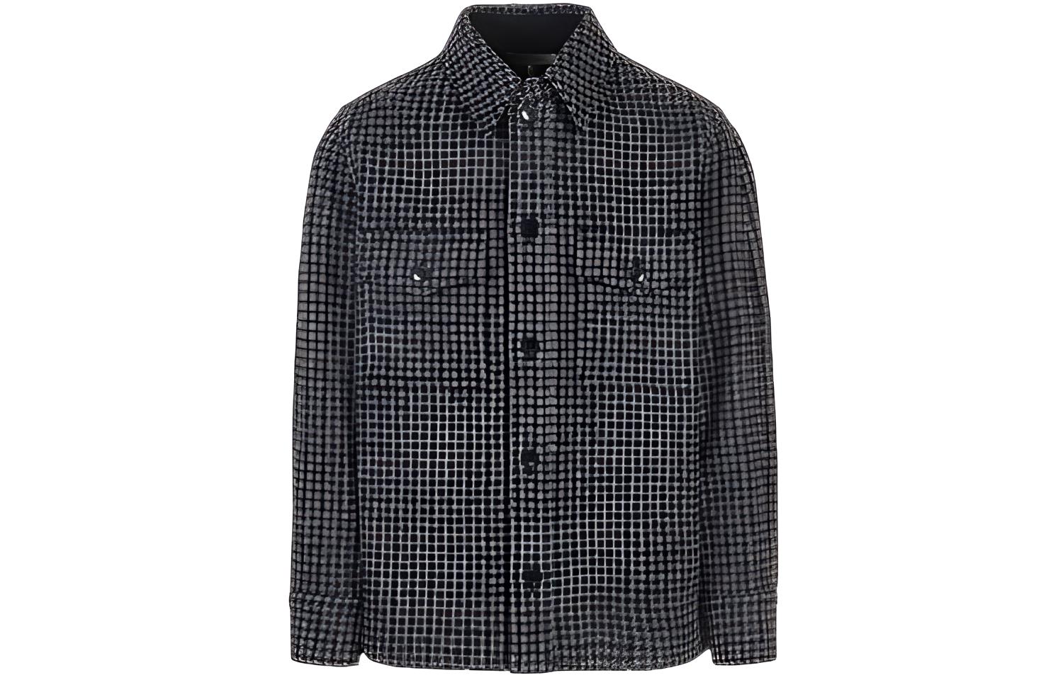 ISABEL MARANT Gray Plaid Shirt Jacket 21AVE112621A009H-02AN