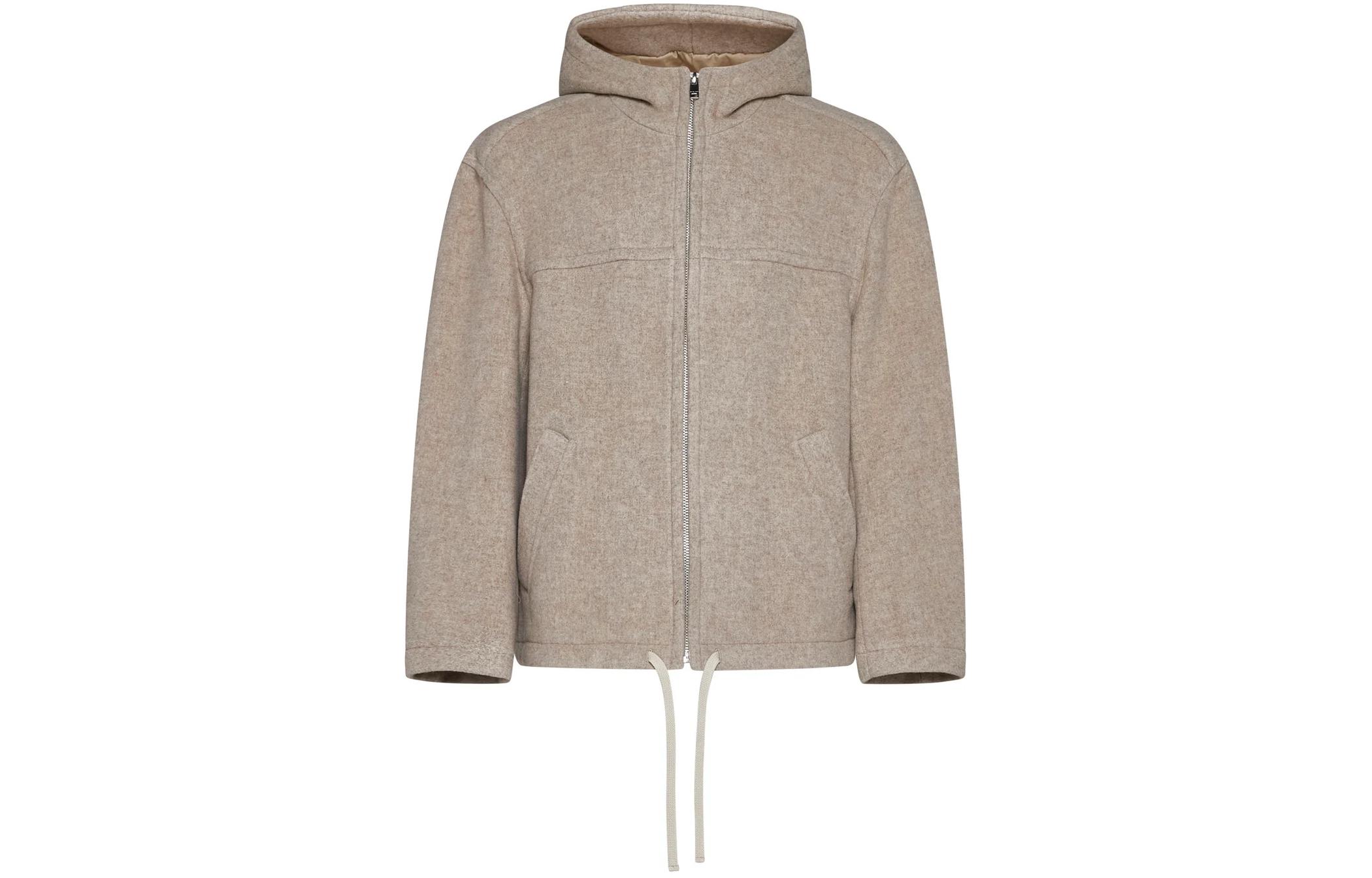 ISABEL MARANT Light Brown Loose-Fit Zip-Up Hoodie Jacket MA0069HCB1E01H-23SD