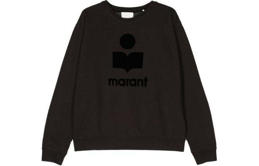 ISABEL MARANT Logo Crewneck Long-Sleeve Sweatshirt Brown () SW0029HAB1M18H-02FK